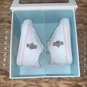 Baby girl Ralph Lauren Polo shoes in pink/white Size 3.
